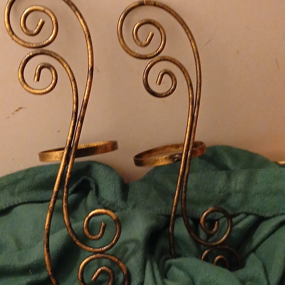Elegant Gold Swirl Wall Sconces